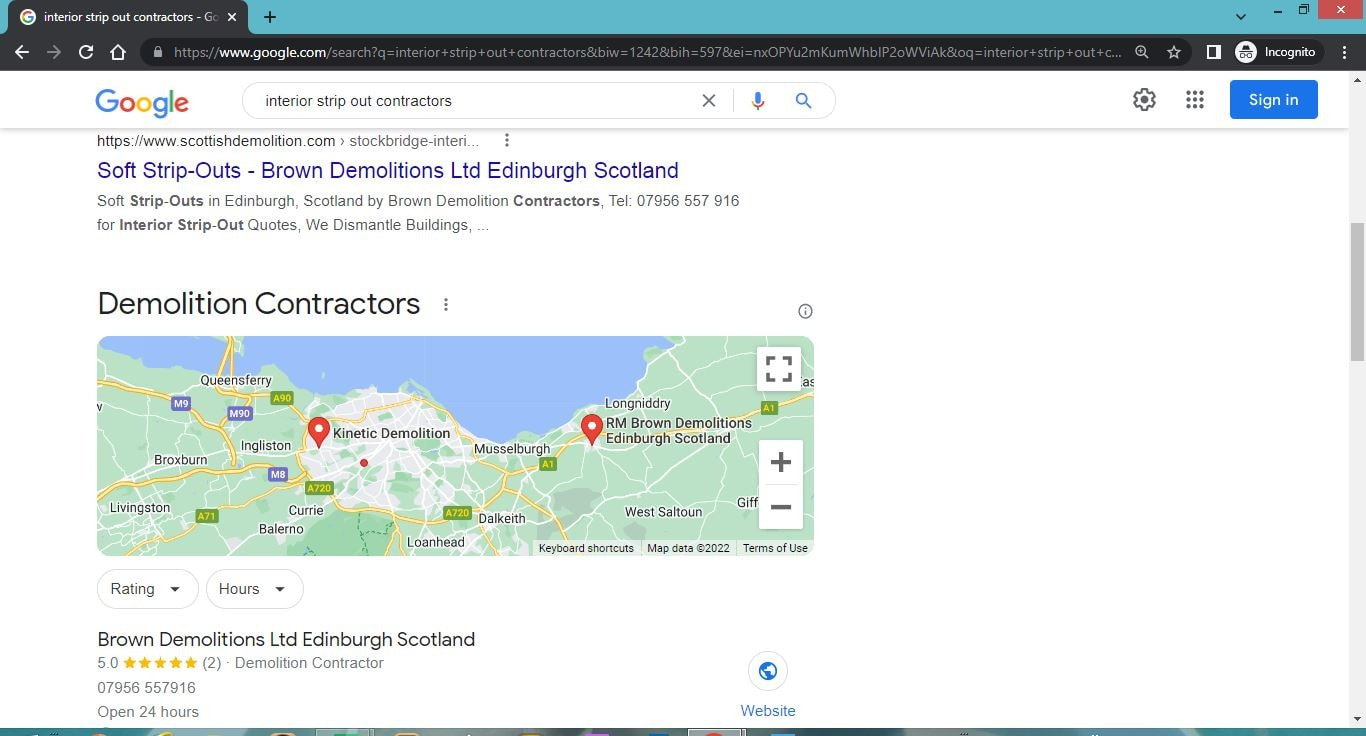 Local search engine optimisation consultant based near Edinburgh.